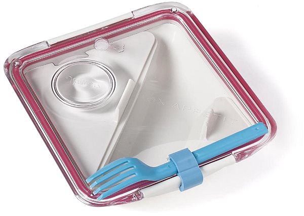 Snack Box BLACK+BLUM Snack box LunchBox Appetit 880ml, white/pink Lateral view