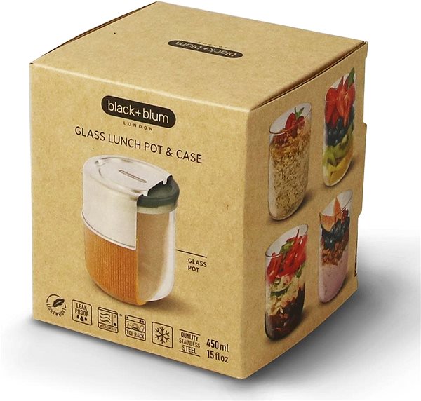 Snack Box BLACK + BLUM Snack Box GlassPot 450ml, Light Packaging/box
