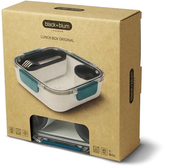 Lunch Box BLACK+BLUM Snack box Lunch Box Original 1000ml, ocean blue Packaging/box