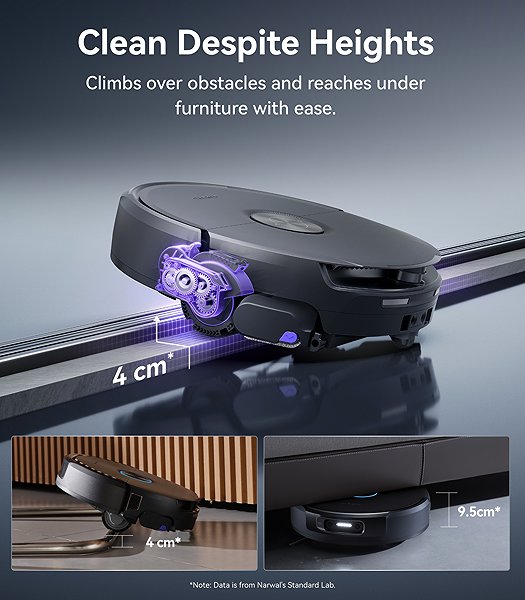 Robot Vacuum Narwal Flow 2 AI Robot with Belt Mop and Self-Cleaning Station ...