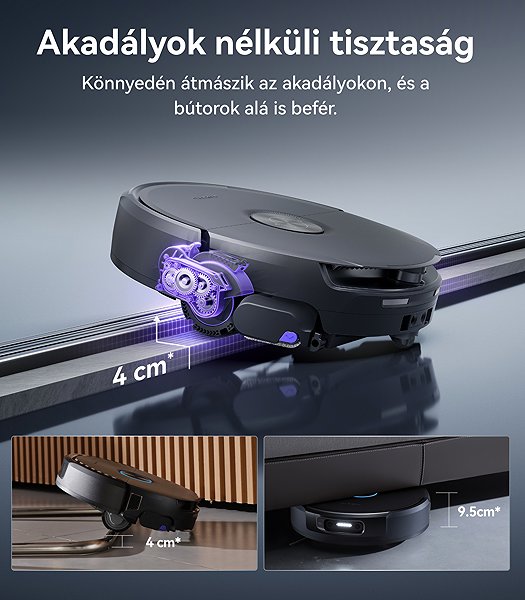 Robotporszívó Narwal Flow 2 AI robot hernyós felmosóval és öntisztító állomással ...