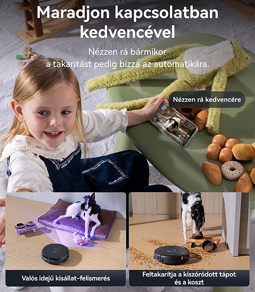 Robotporszívó Narwal Flow 2 AI robot hernyós felmosóval és öntisztító állomással ...