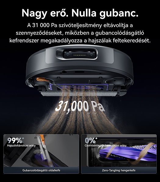 Robotporszívó Narwal Flow 2 AI robot hernyós felmosóval és öntisztító állomással ...