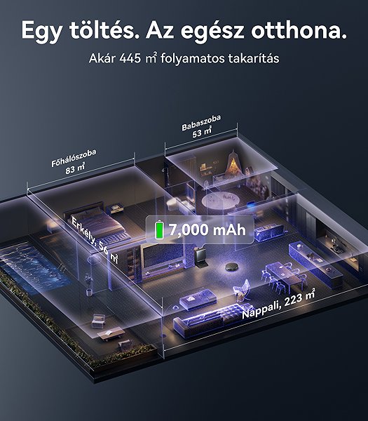 Robotporszívó Narwal Flow 2 AI robot hernyós felmosóval és öntisztító állomással ...