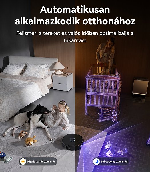 Robotporszívó Narwal Flow 2 AI robot hernyós felmosóval és öntisztító állomással ...