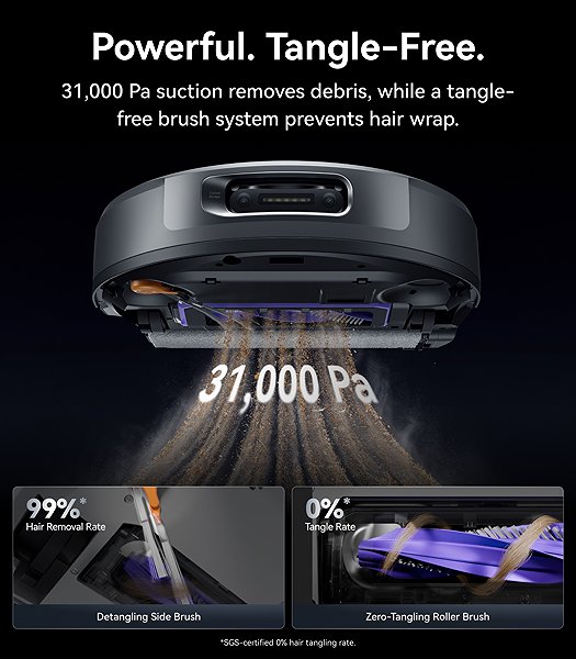 Robot Vacuum Narwal Flow2 Compact Station AI Robot with Roller Mop and Self-Cleaning Station with Plumbing Connec ...