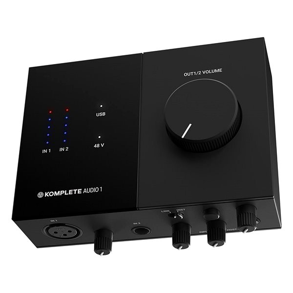 External Sound Card  Native Instruments Complete Audio 1 Lateral view