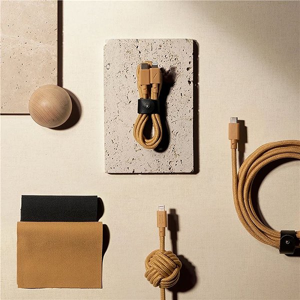 Data Cable Native Union Belt Cable (USB-C - Lightning) 3m Kraft ...