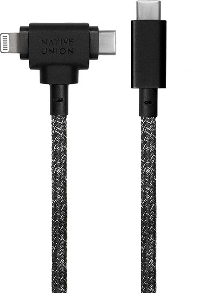 Dátový kábel Native Union Belt Universal Cable (USB-C – Lighting/USB-C) 1.5m Cosmos ...