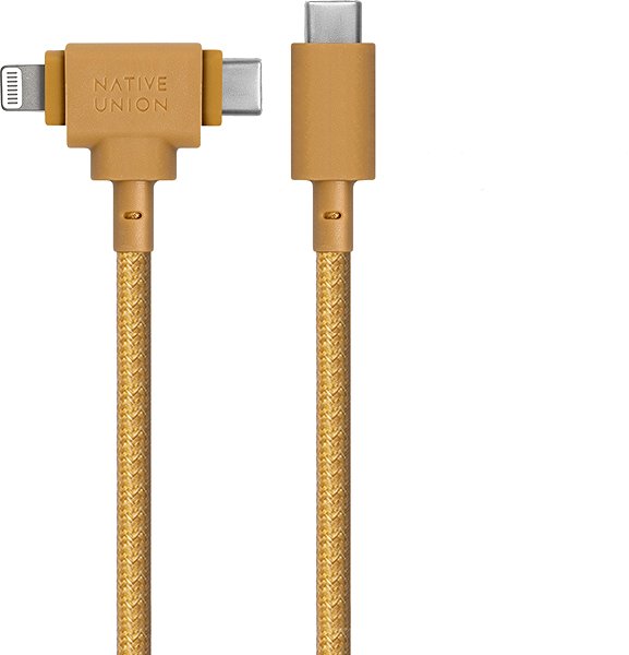 Data Cable Native Union Belt Universal Cable (USB-C – Lighting/USB-C) 1.5m Kraft ...