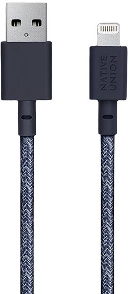 Dátový kábel Native Union Belt Cable XL Lightning 3 m, indigo Možnosti pripojenia (porty)