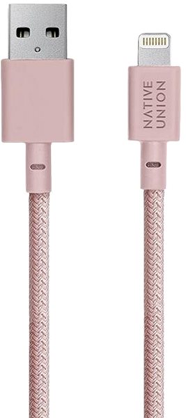 Datenkabel Native Union Belt Cable XL Lightning 3m, rosa Anschlussmöglichkeiten (Ports)