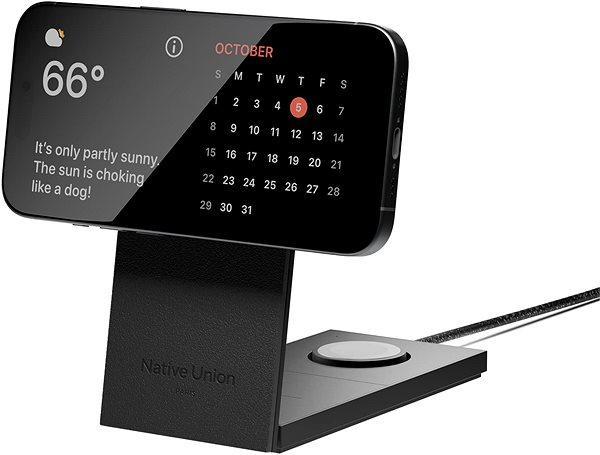 Kabelloses Ladegerät Native Union Rise 3-in-1 Qi2 Schwarz ...