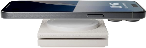 Native Union Rise Solo Qi2 Sandstone wireless charger.