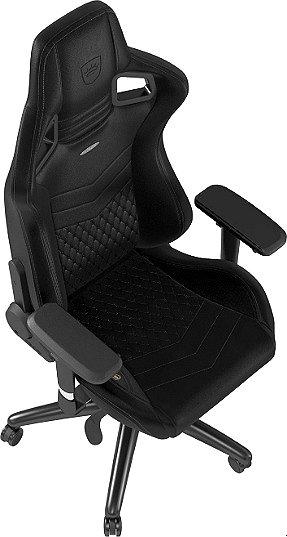 Gamer szék Noblechairs EPIC Genuine leather, fekete ...