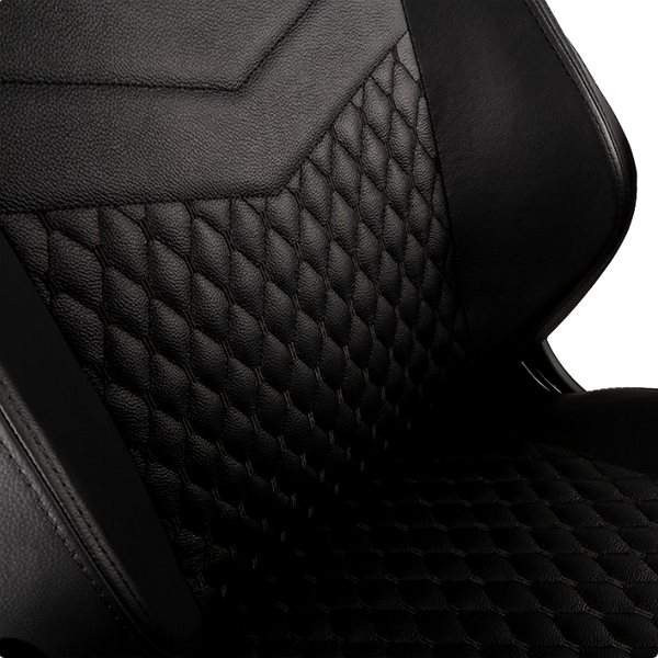 Herná stolička Noblechairs HERO Genuine leather, čierna/čierna ...