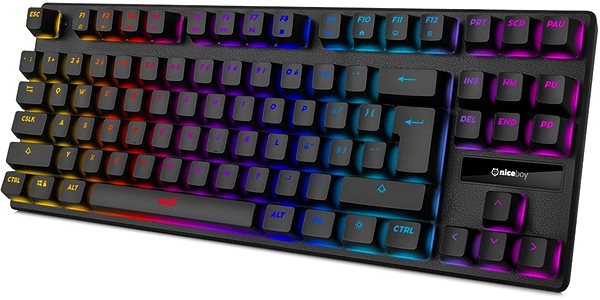 Gaming Keyboard Niceboy ORYX K300X - CZ Lateral view
