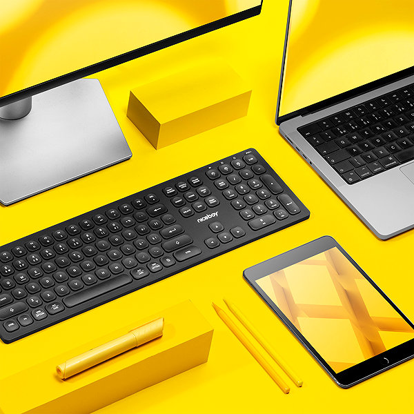 Keyboard Niceboy OFFICE K30 Wireless White CZ/SK ...