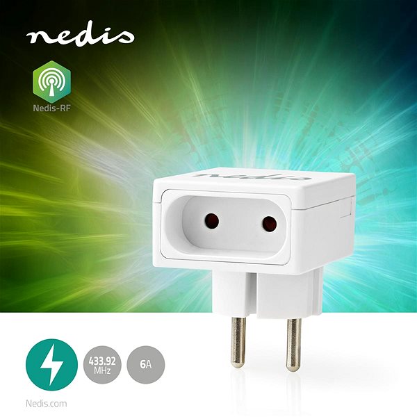 Smart zásuvka NEDIS zástrčka RFP130EWT Vlastnosti/technológia