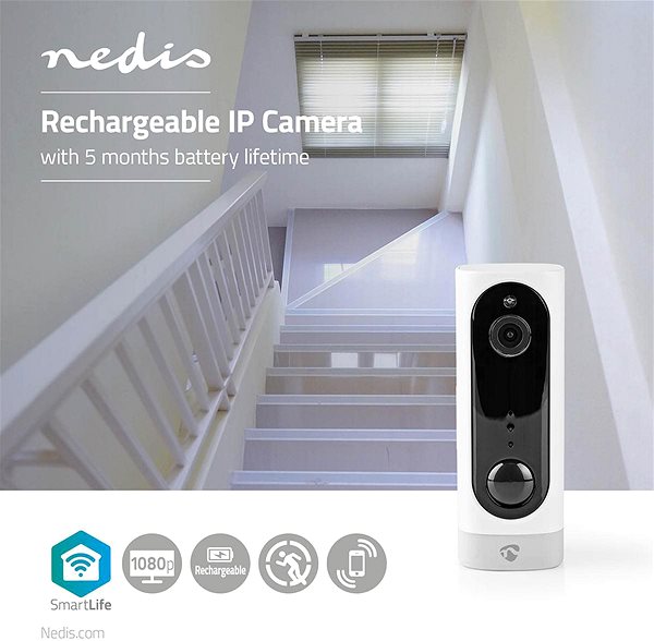 IP kamera NEDIS IP kamera WIFICBI10WT Vlastnosti/technológia