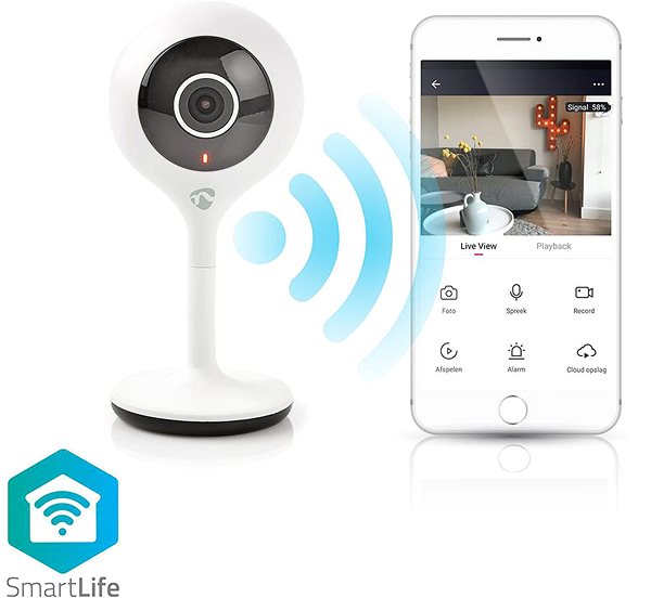 IP Camera NEDIS IP Camera WIFICI05WT Features/technology