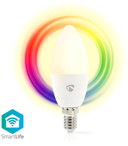 LED Bulb NEDIS Wi-Fi Smart LED Bulb E14 WIFILC11WTE14 Features/technology