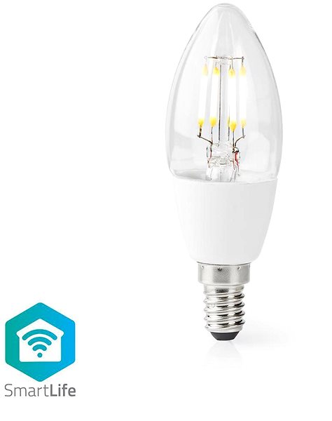 LED Bulb NEDIS Wi-Fi Smart LED Bulb E14 WIFILF10WTC37 Screen