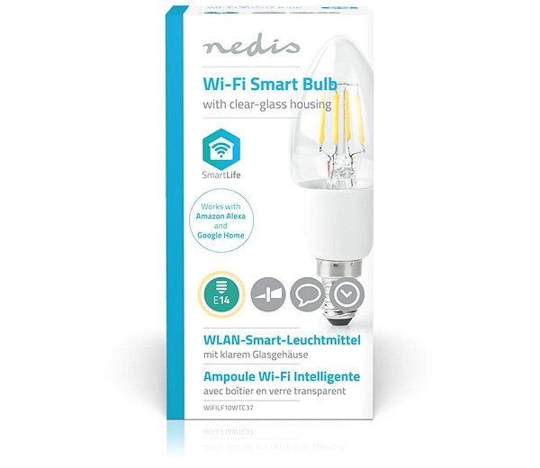 LED Bulb NEDIS Wi-Fi Smart LED Bulb E14 WIFILF10WTC37 Packaging/box
