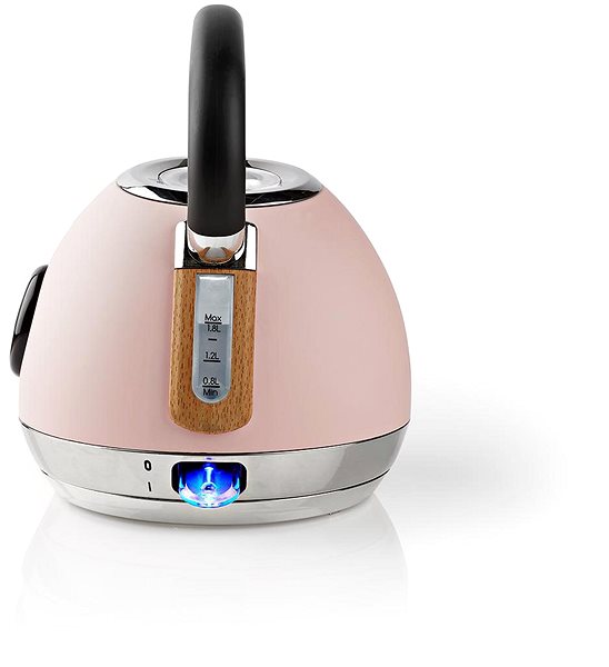 Electric Kettle NEDIS KAWK530EPK Pink Lateral view