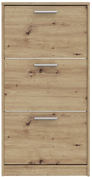 Shoe Rack Cheapest furniture Sarel Shoe rack with 3 recesses, oak artisan ...