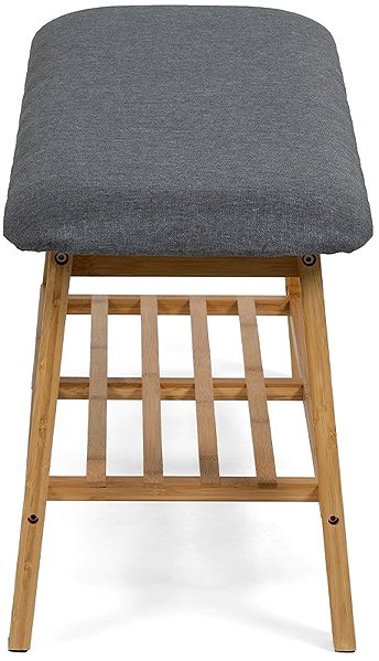 Nejlevnější nábytek Jumo Bench, Natural/Grey Fabric