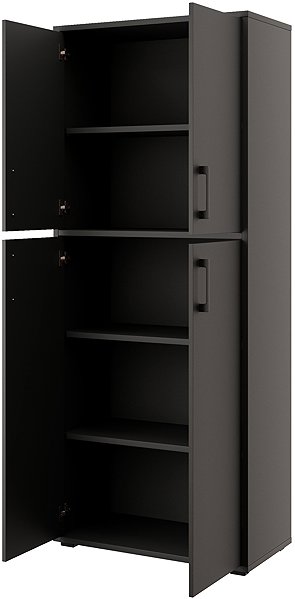 Nejlevnější nábytek Nejby Gianni Premium shelving cabinet, body: anthracite, doors: anthracite.