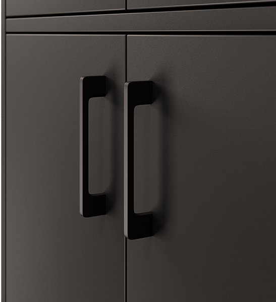 Nejlevnější nábytek Nejby Gianni Premium shelving cabinet, body: anthracite, doors: anthracite.
