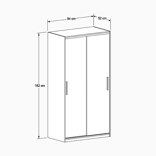 Nejlevnější nábytek Watzmann wardrobe, Florida oak.