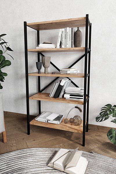 Shelving Unit Cheapest Ivelgar furniture, metal, black/pine ...