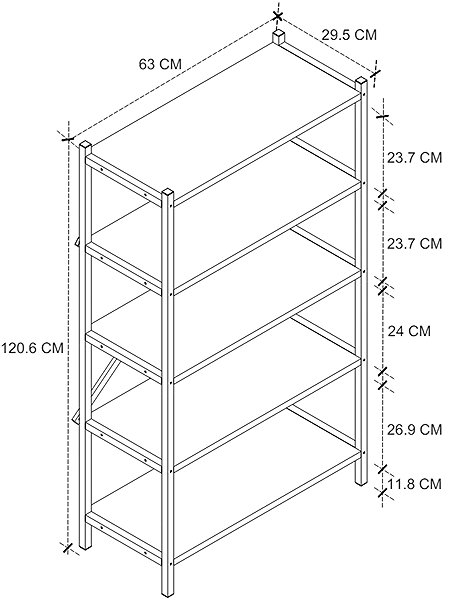 Shelving Unit Cheapest Ivelgar furniture, metal, black/pine ...