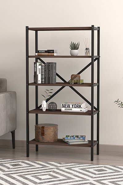 Shelving Unit Cheapest furniture Ivelgar, metal, black/mars ...