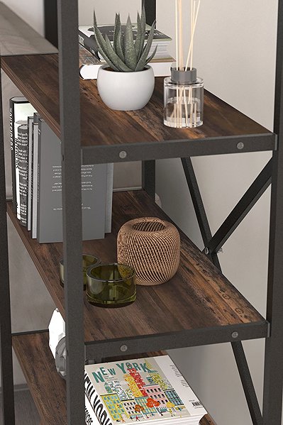 Shelving Unit Cheapest furniture Ivelgar, metal, black/mars ...