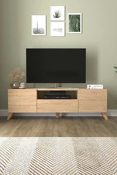 TV stolík Nejlevnější nábytek Zeliv Televízny stolík, dub zafírový ...