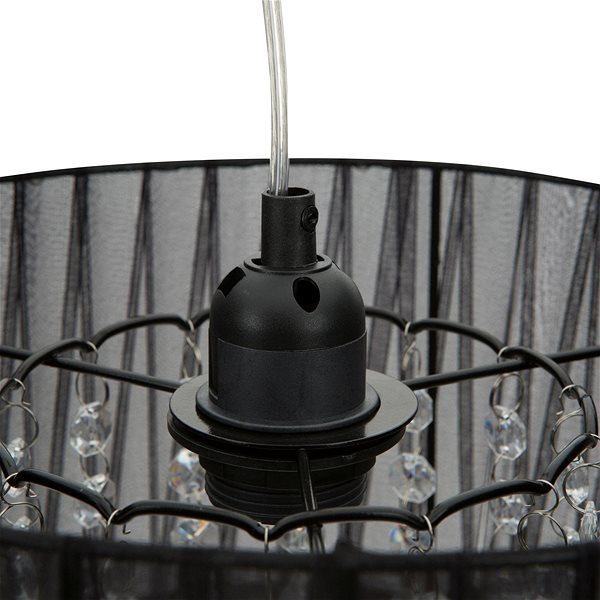 Ceiling Light Smartwares Ceiling lamp 30 cm, textile, black ...