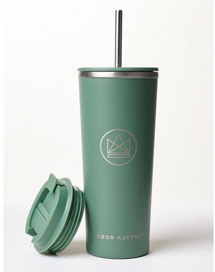 Pohár na nápoje Neon Kactus Dizajnový pohár 710 ml zelený, nehrdzavejúca oceľ ...