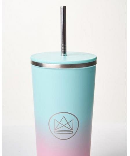 Pohár na nápoje Neon Kactus Dizajnový pohár 710 ml tyrykosvo/ružový, nehrdzavejúca oceľ ...