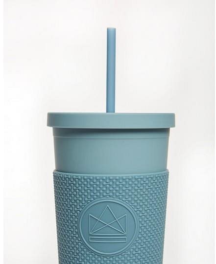 Pohár na nápoje Neon Kactus Pohár na nápoje so slamkou 625 ml modrý ...