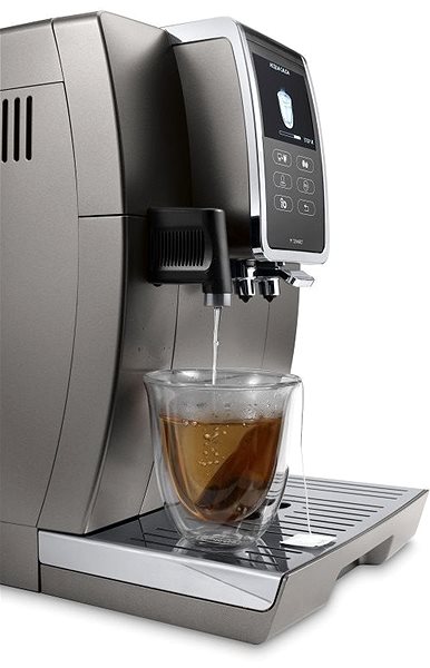 Kaffeevollautomat De'Longhi Dinamica Plus ECAM 370.95 T Seitlicher Anblick