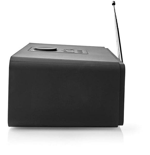 Radio NEDIS RDIN4000BK, Black Lateral view