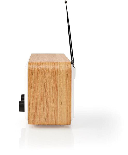 Radio NEDIS RDIN2000WT White Lateral view