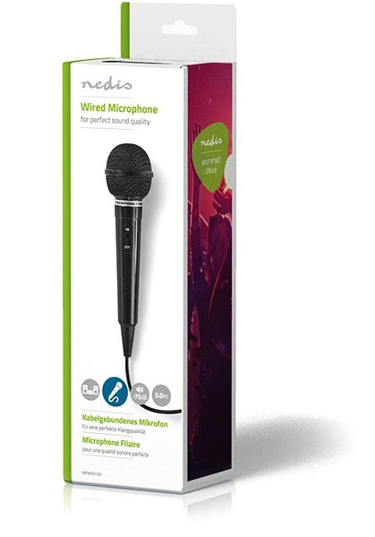 Microphone NEDIS MPWD01BK Packaging/box