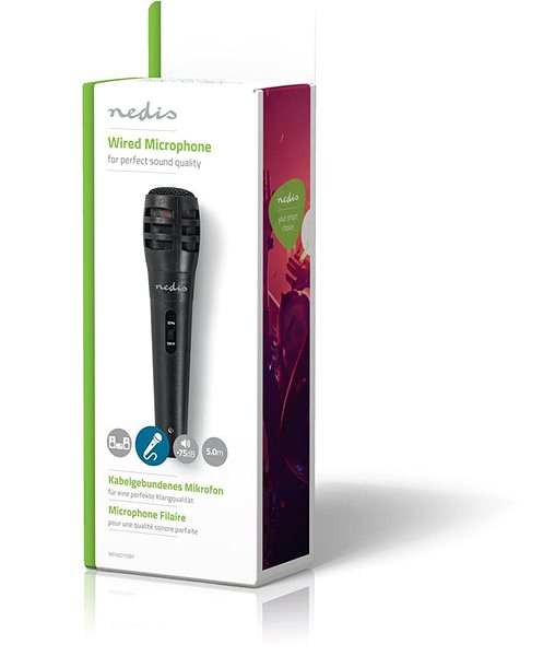Microphone NEDIS MPWD15BK Packaging/box