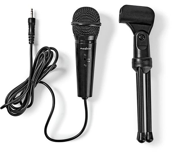 Mikrofon NEDIS MICTJ100BK Csomag tartalma