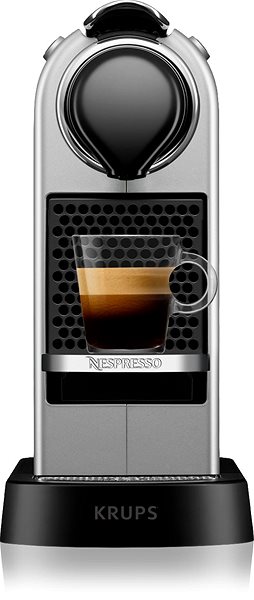 Coffee Pod Machine NESPRESSO Krups Citiz Silver XN741B10 Screen